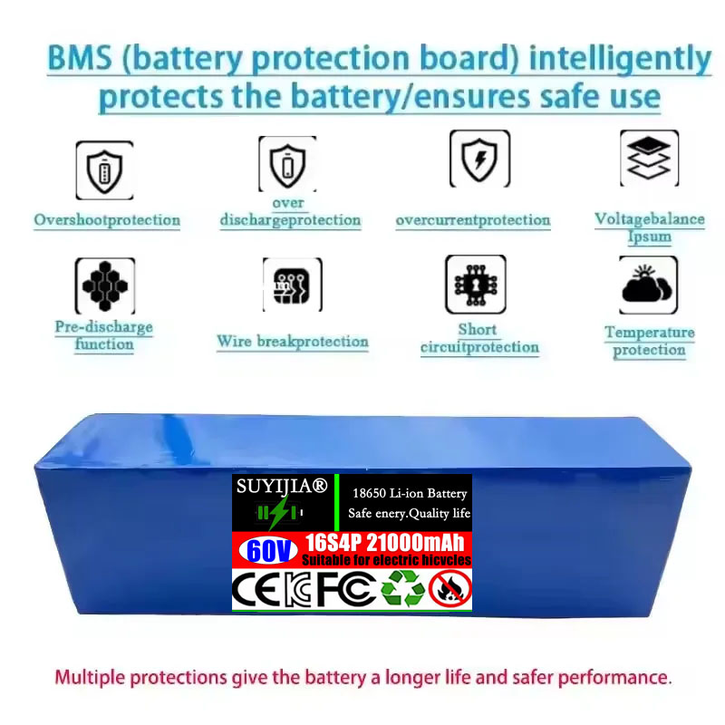 60V 21Ah 새로운 18650 16S4P 1800W - 60V 30Ah Electric Scooter Battery 리뷰 및 가격